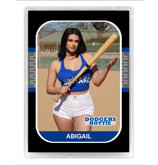 Dodgers Hottie Abigail Baseball Card w/ Holder