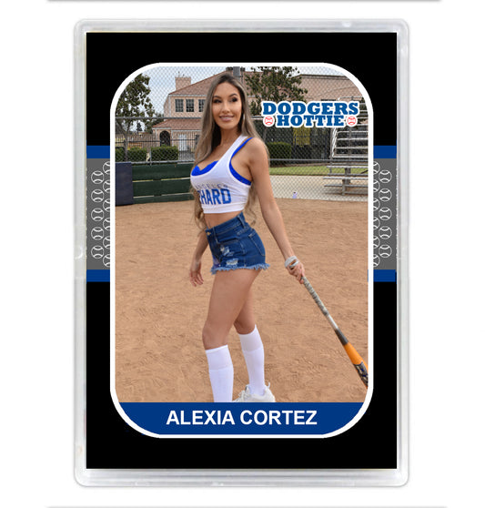 Dodgers Hottie Alexia Cortez Baseball Card w/ Holder