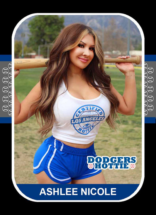 Dodgers Hottie Ashlee Nicole Baseball Card w/ Holder