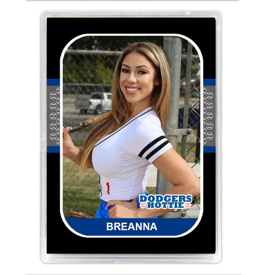 Dodgers Hottie Breanna Baseball Card w/ Holder