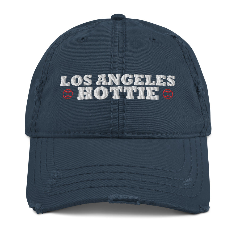 Los Angeles Baseball Blue Hottie Distressed Dad Hat