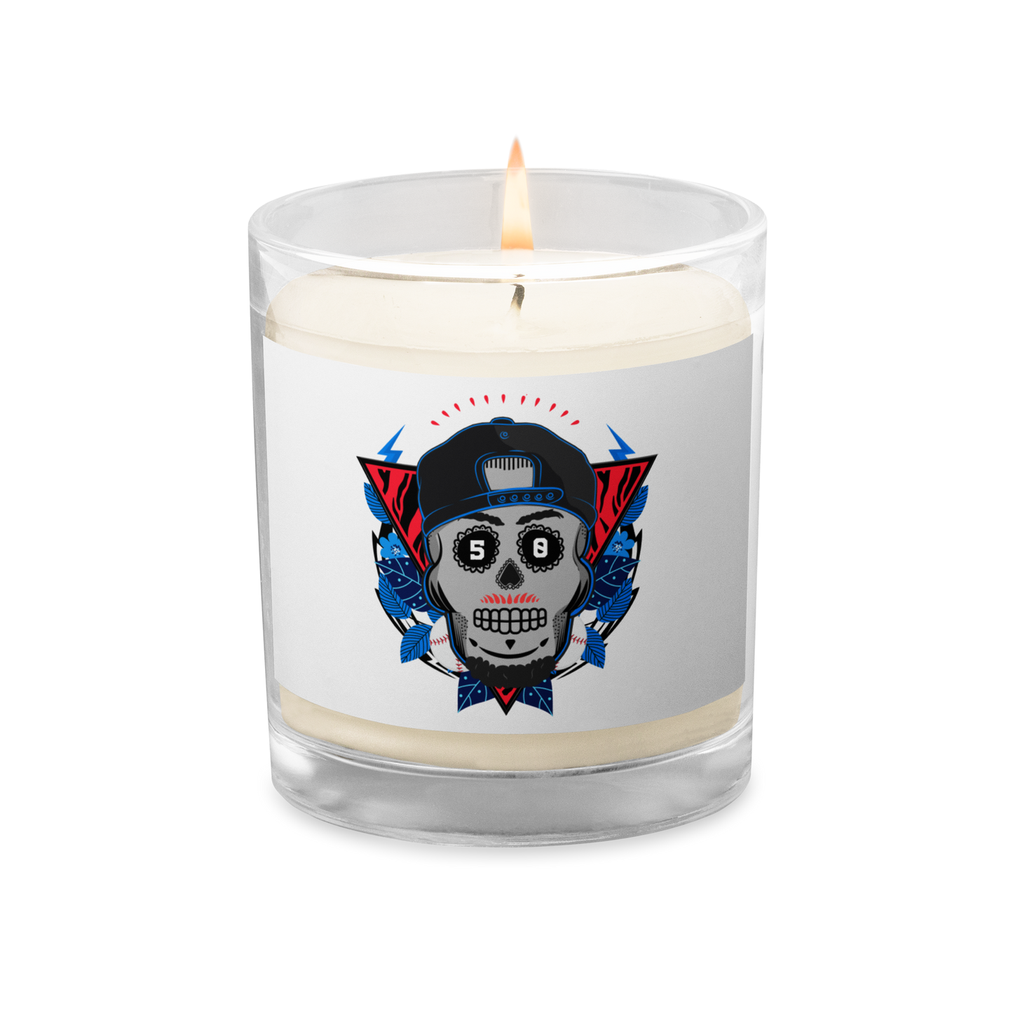 Los Angeles Mookie Sugar Skull Candle