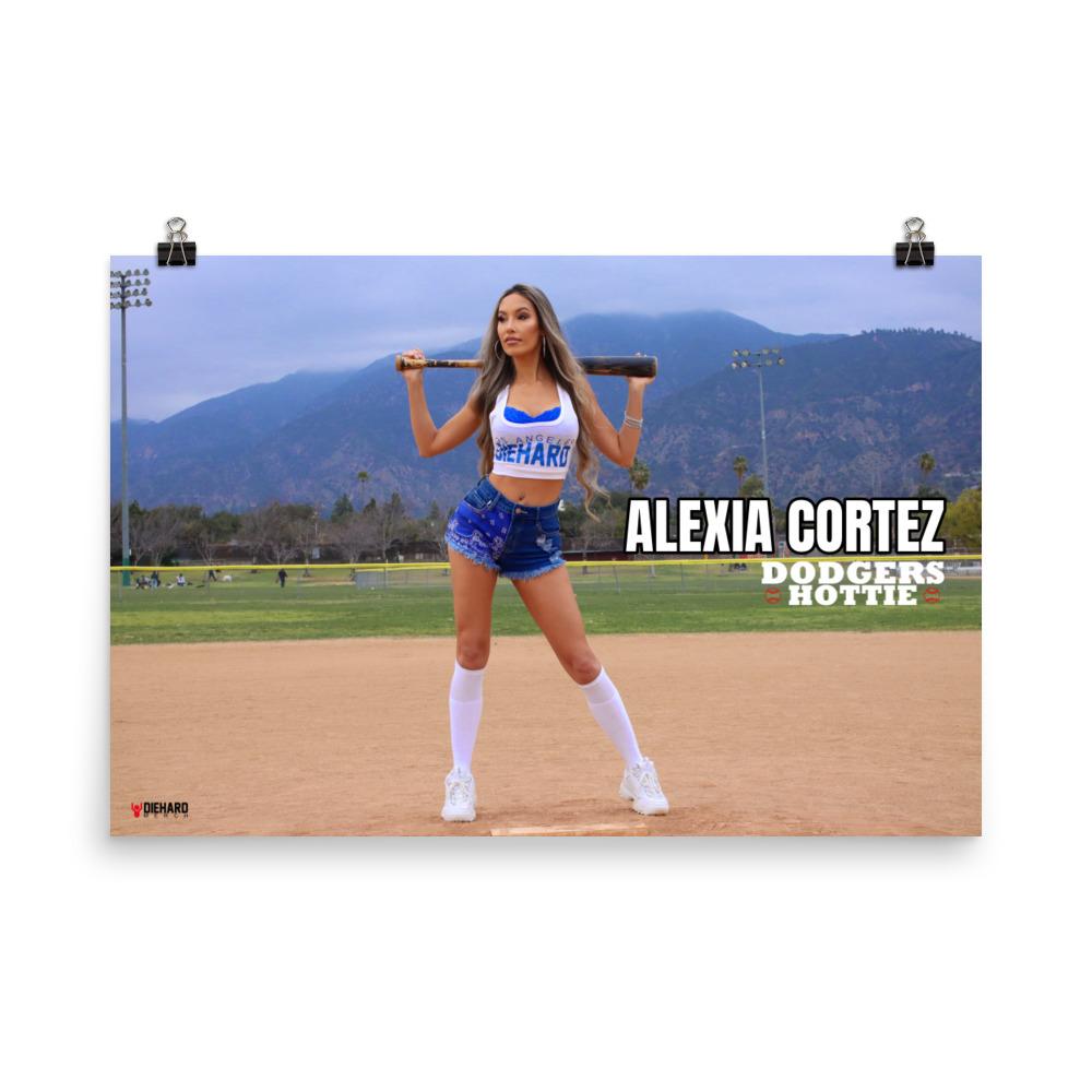 Dodgers Hottie Alexia Cortez Horizontal Poster