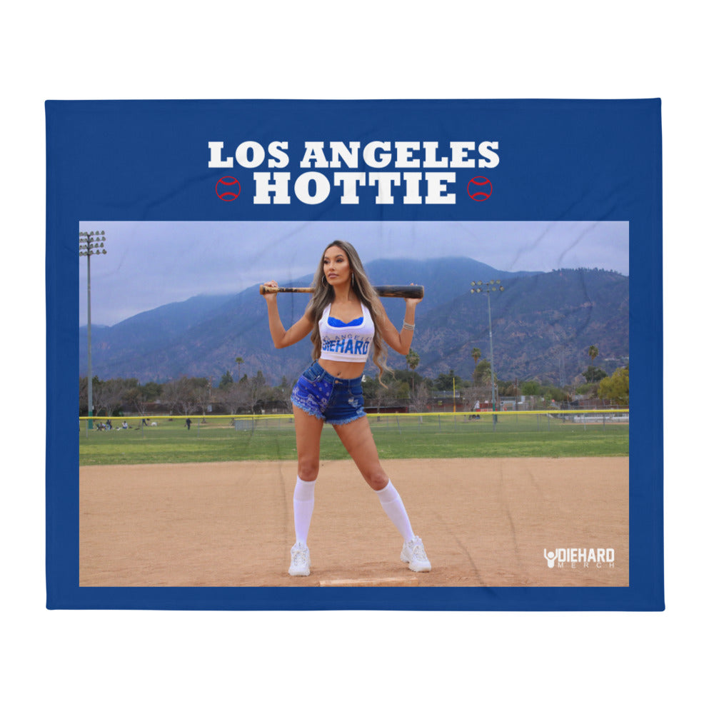 Dodgers Hottie Alexia Cortez Throw Blanket